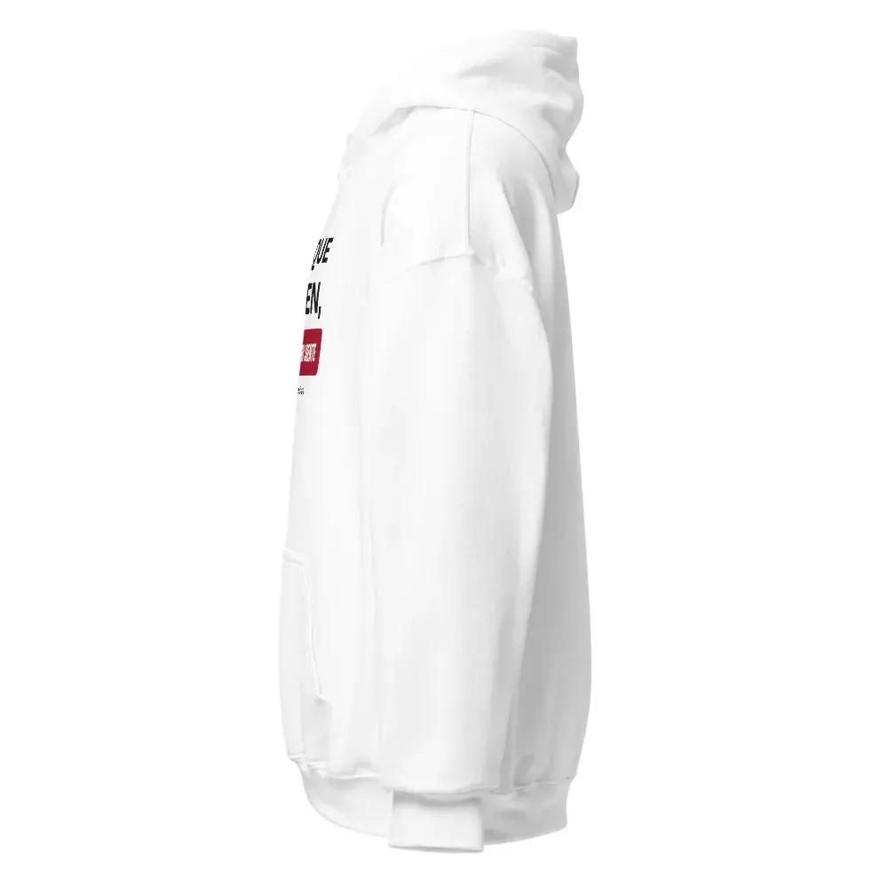 «Ojos que no ven, corazón que no siente» — Sudadera con capucha — White — Left