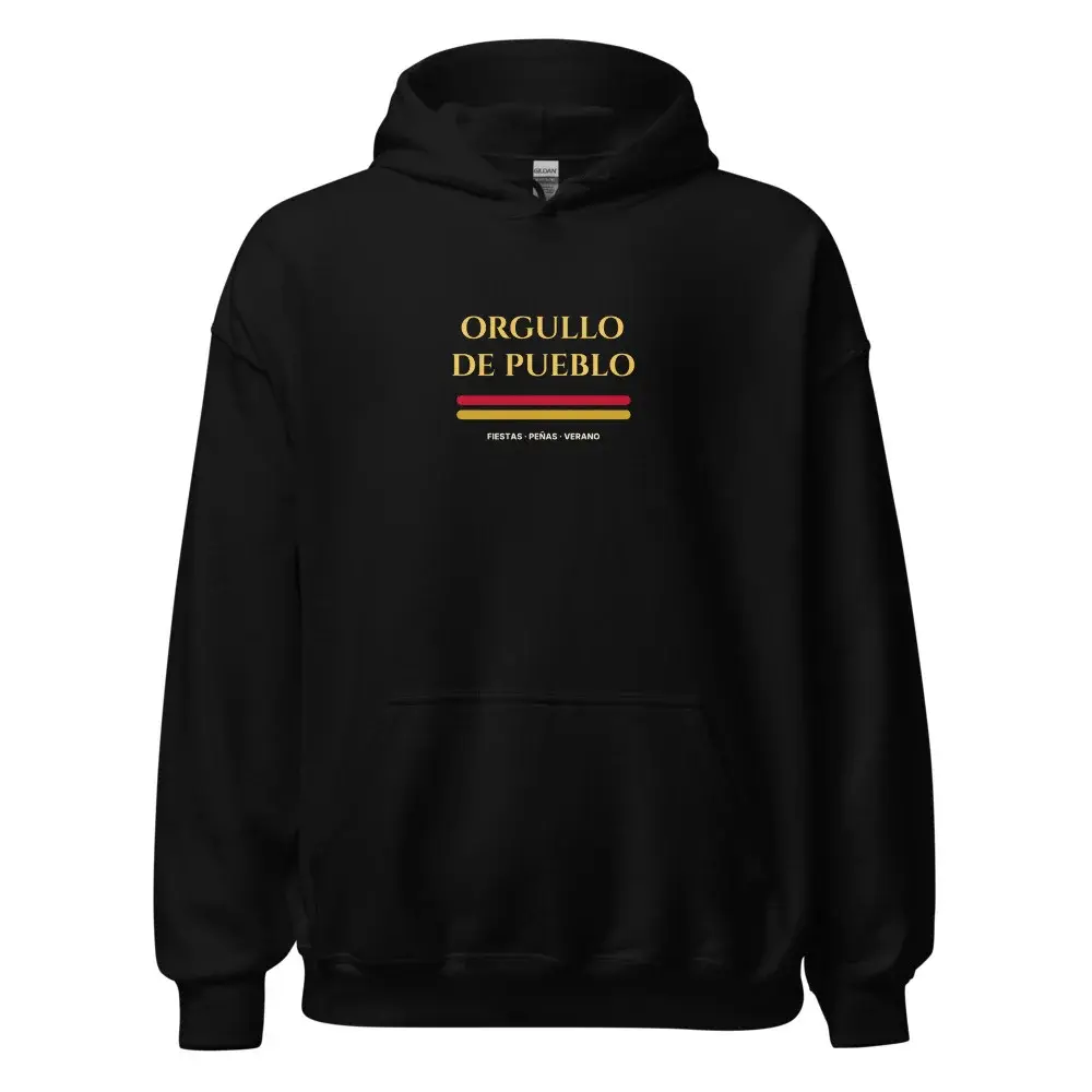 Orgullo de Pueblo — Sudadera con capucha — Black
