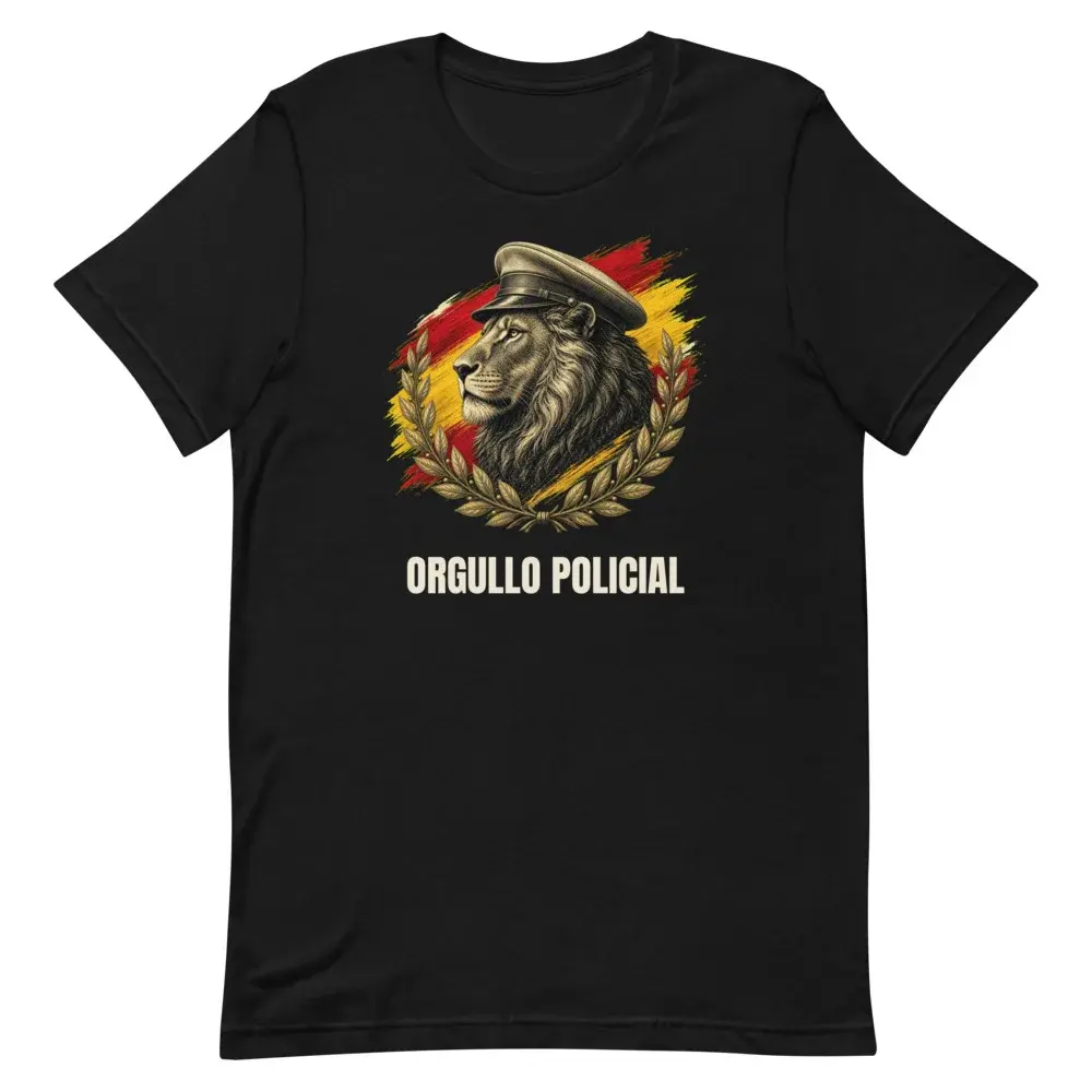 Orgullo Policial · Arte — Camiseta — Black — Front