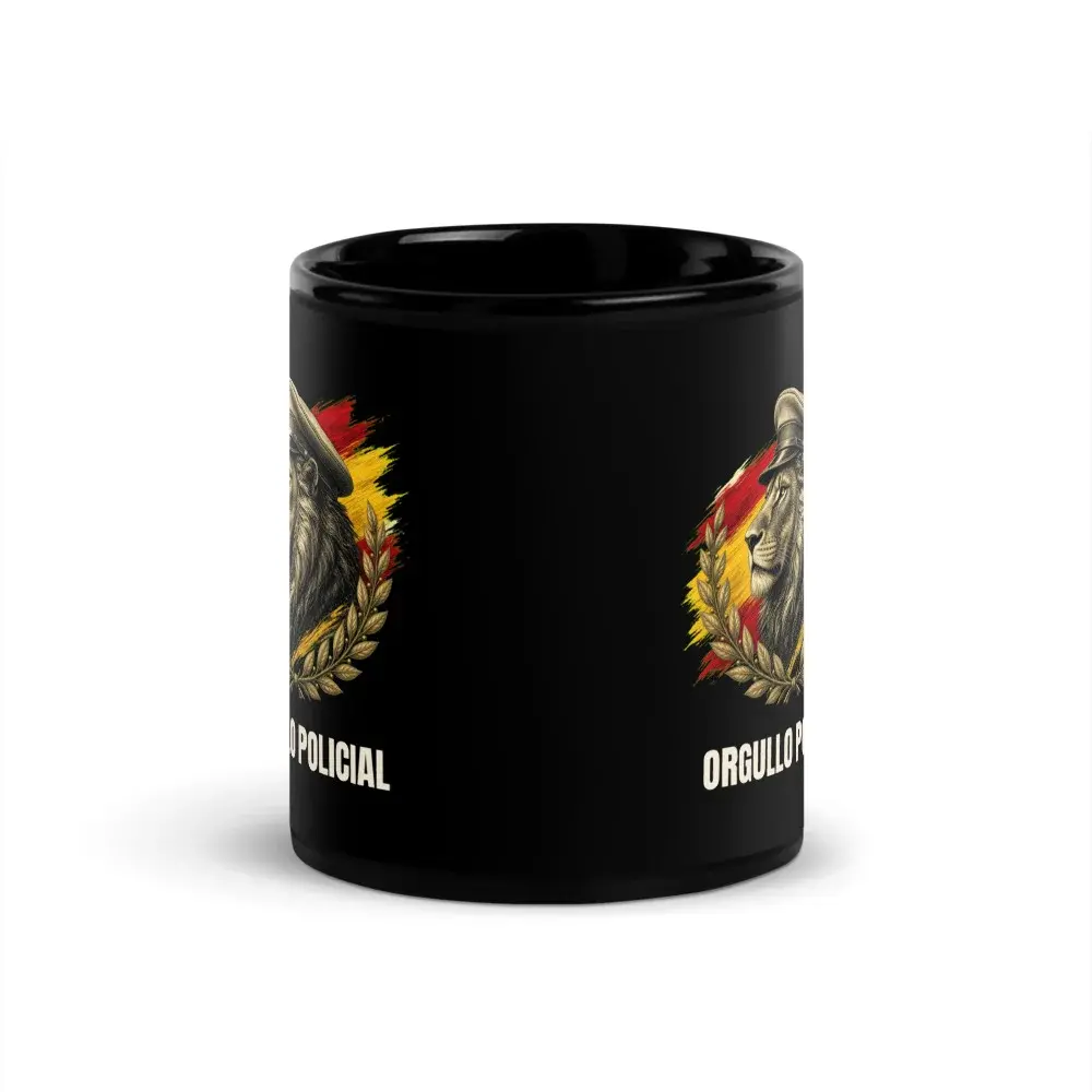 Orgullo Policial · Arte — Taza — Black — Front