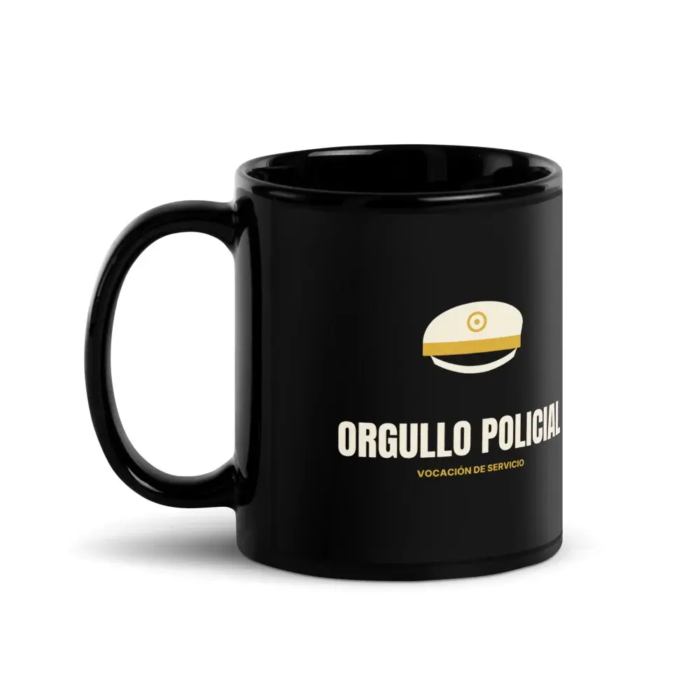 Orgullo Policial Minimal — Taza — Black