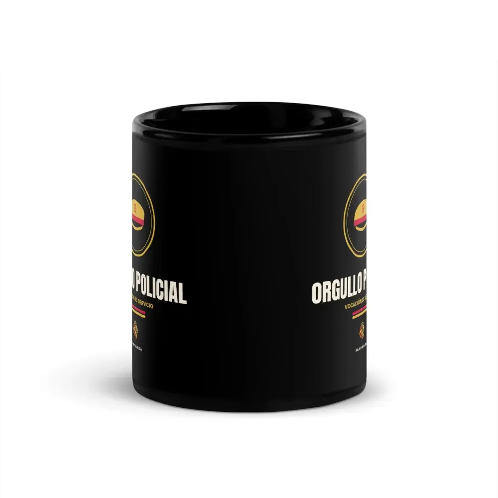 Orgullo Policial — Taza — Black — Front