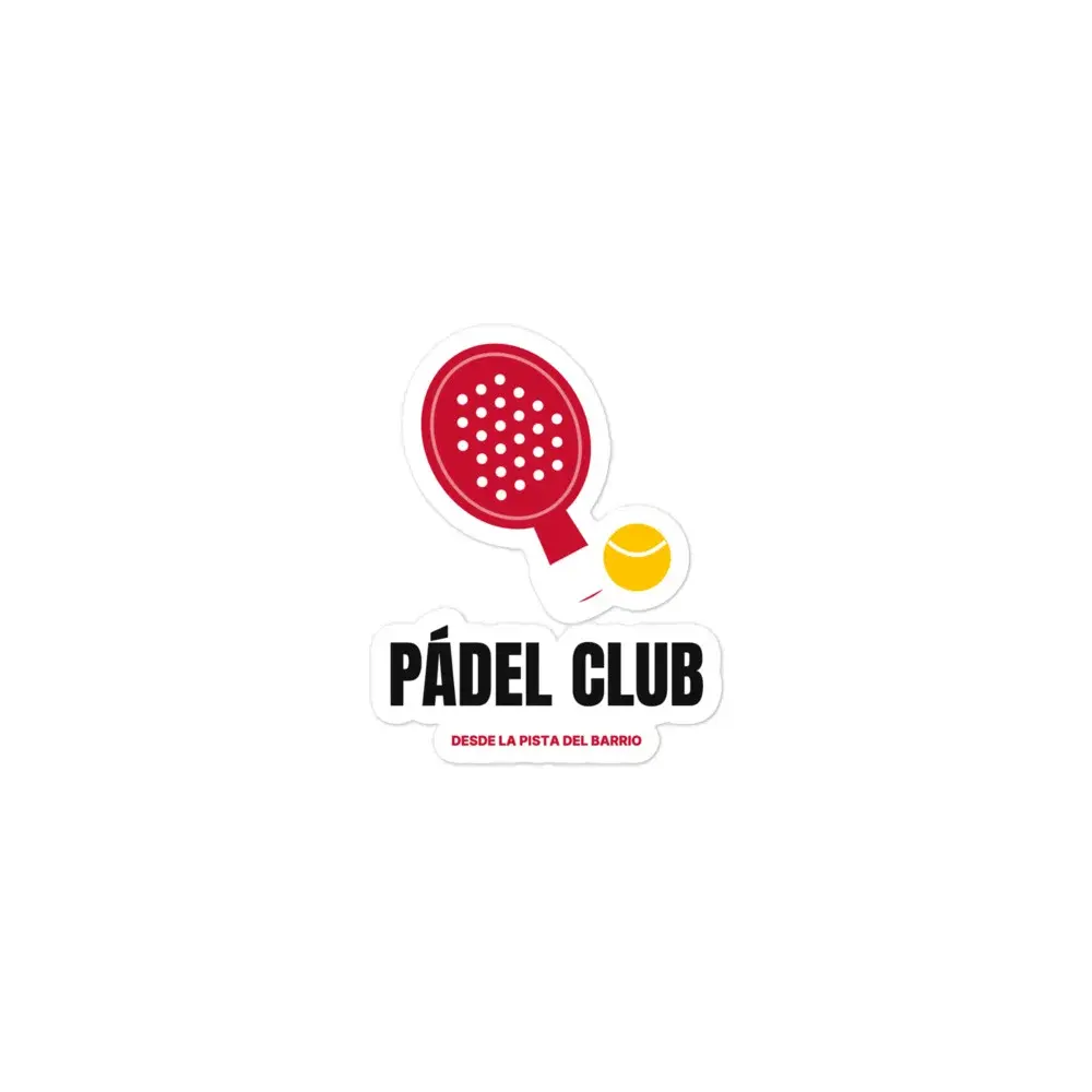 Pádel Club — Pegatina — White