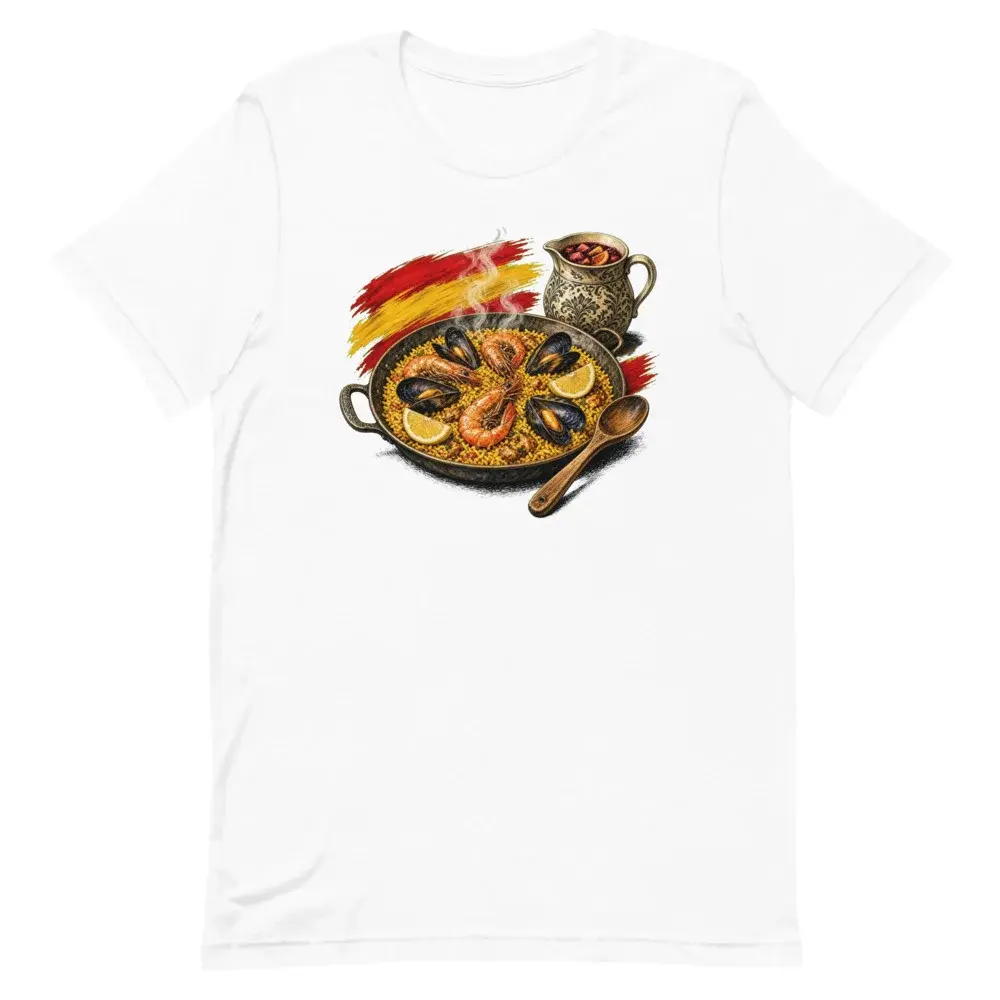 Paella de Domingo · Arte — Camiseta — White — Front
