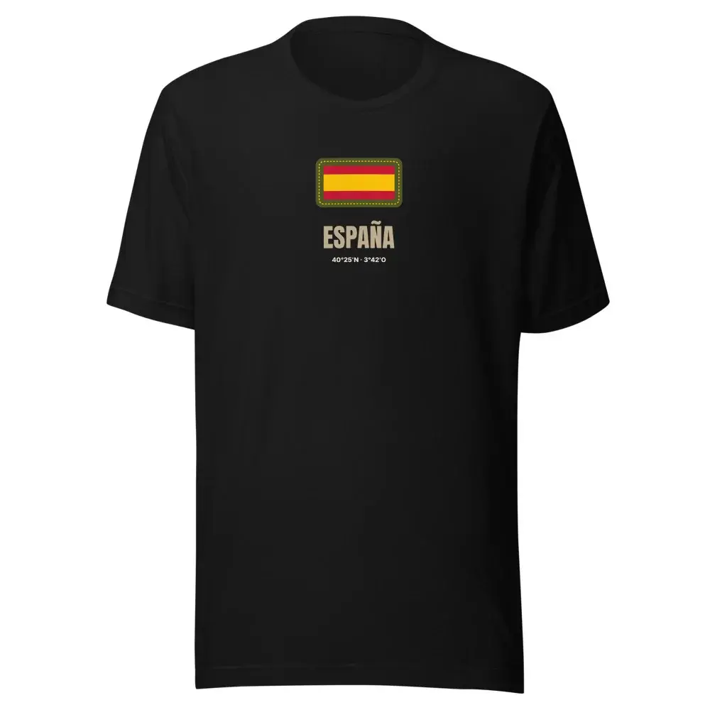 Parche España — Camiseta — Black