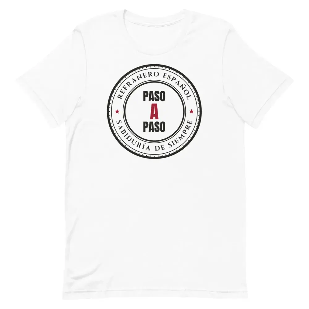 «Paso a paso» — Camiseta — White — Front