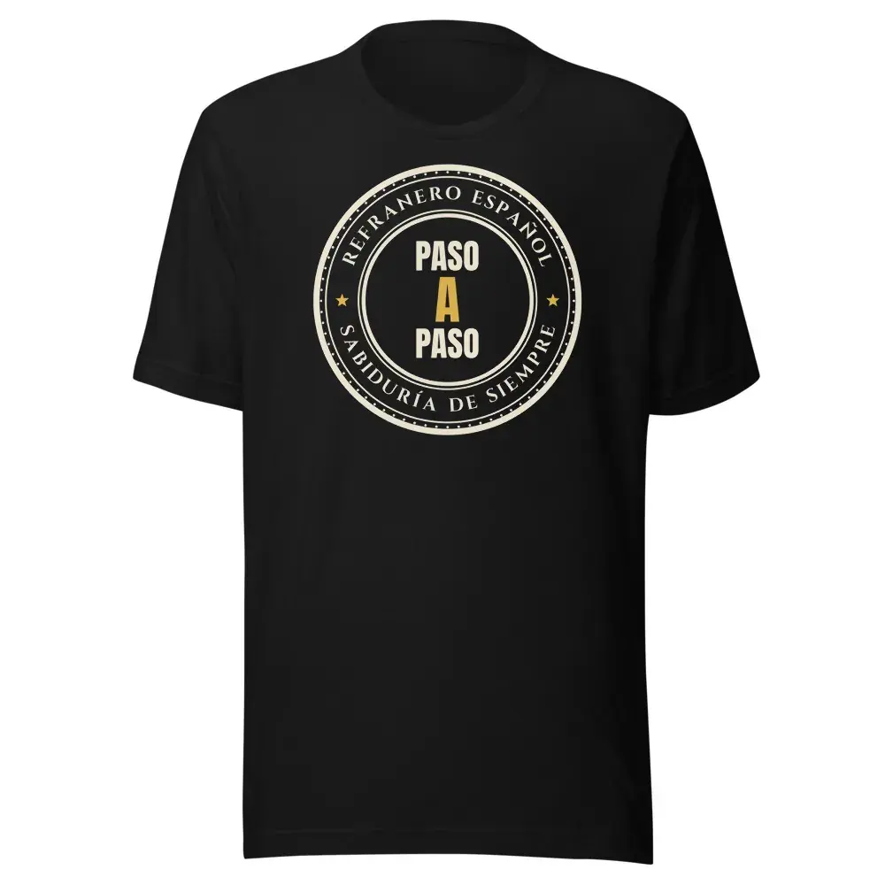 «Paso a paso» · Noche — Camiseta — Black