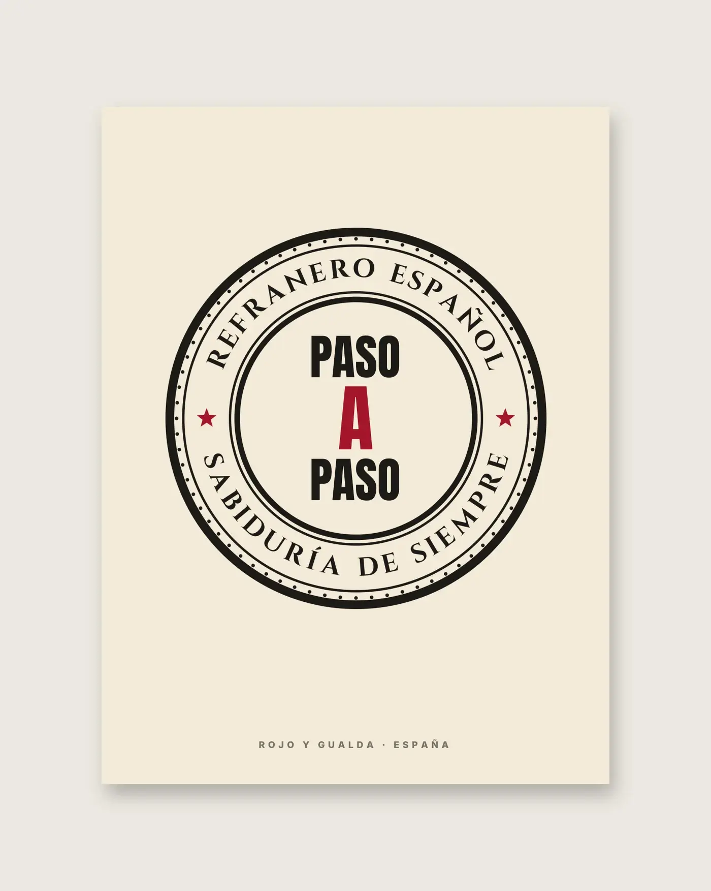 «Paso a paso» — Póster — detalle