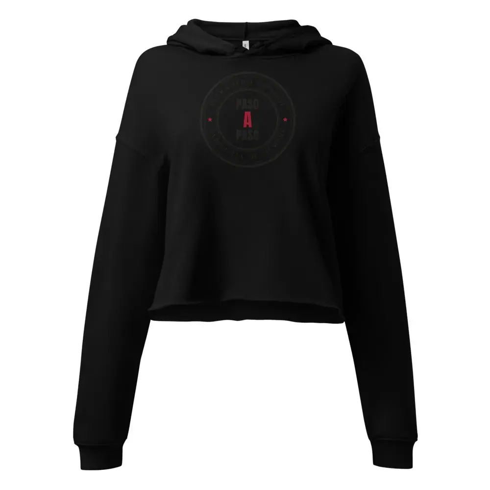 «Paso a paso» — Sudadera corta de mujer