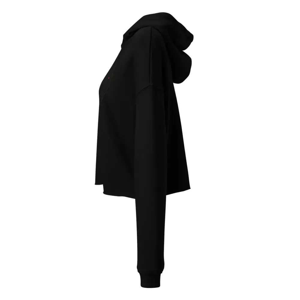 «Paso a paso» — Sudadera corta de mujer — Black — Left