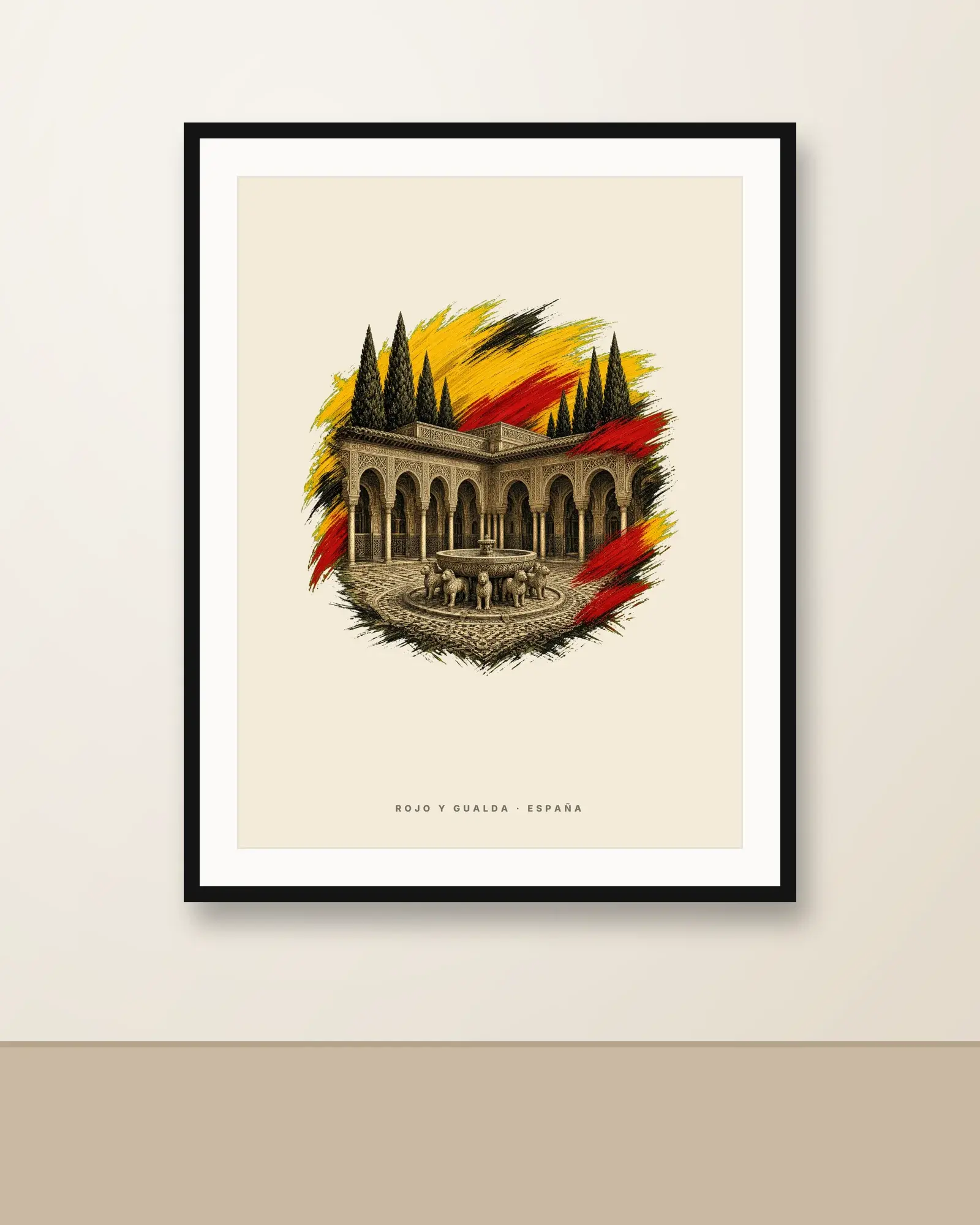 Patio de los Leones · Arte — Póster