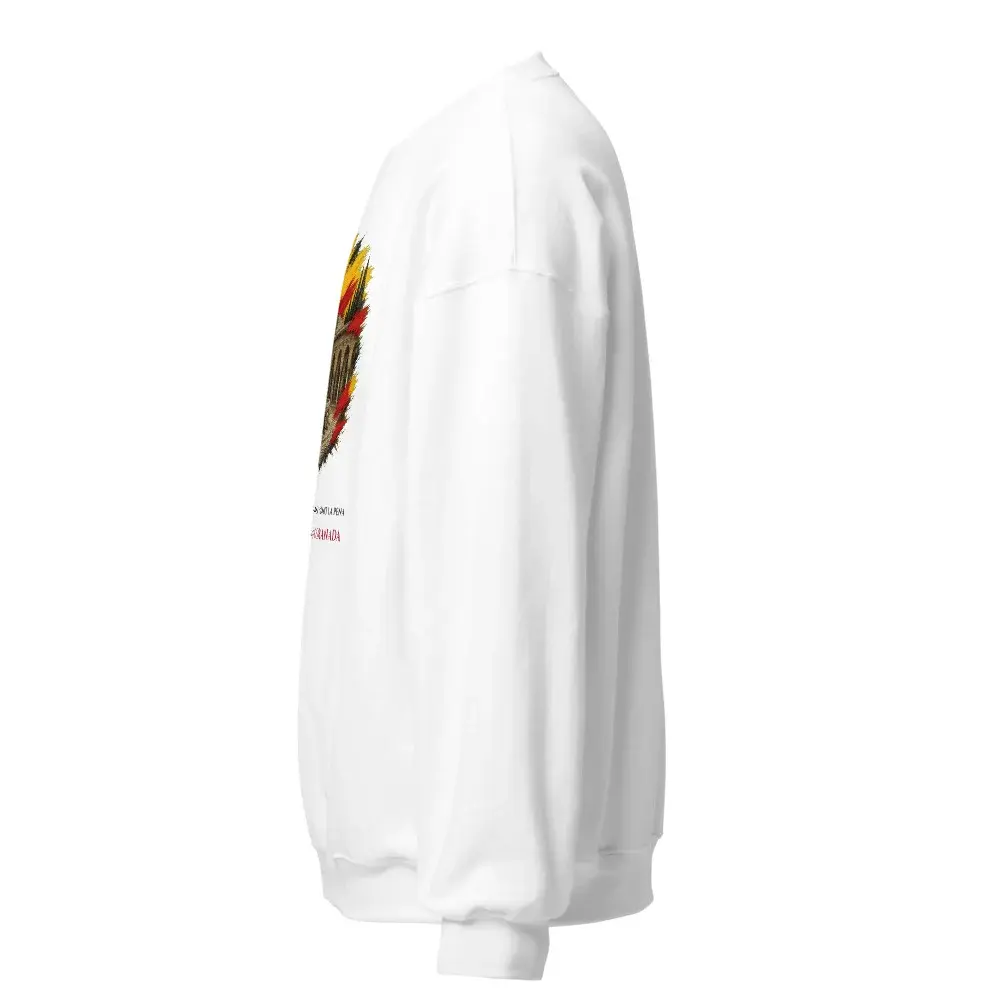 Patio de los Leones · Frase — Sudadera — White — Left