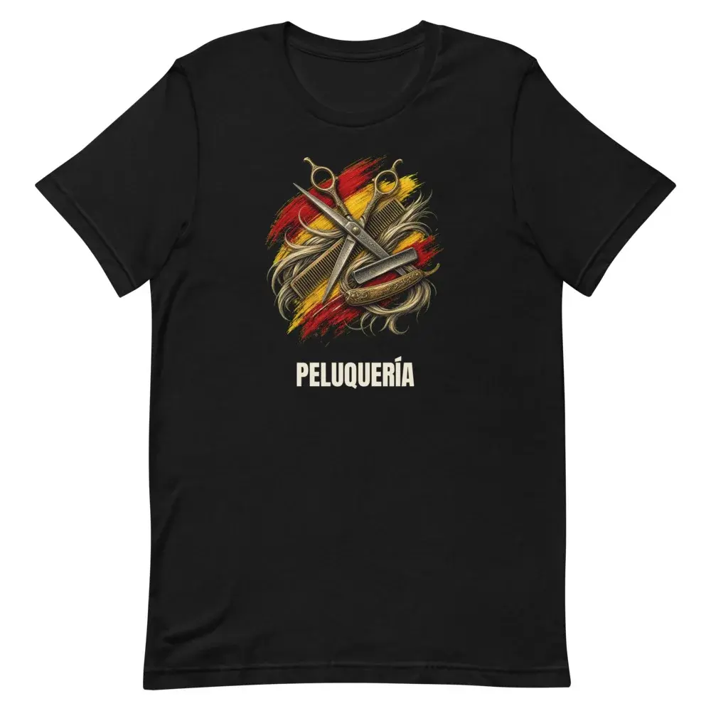 Peluquería · Arte — Camiseta — Black — Front