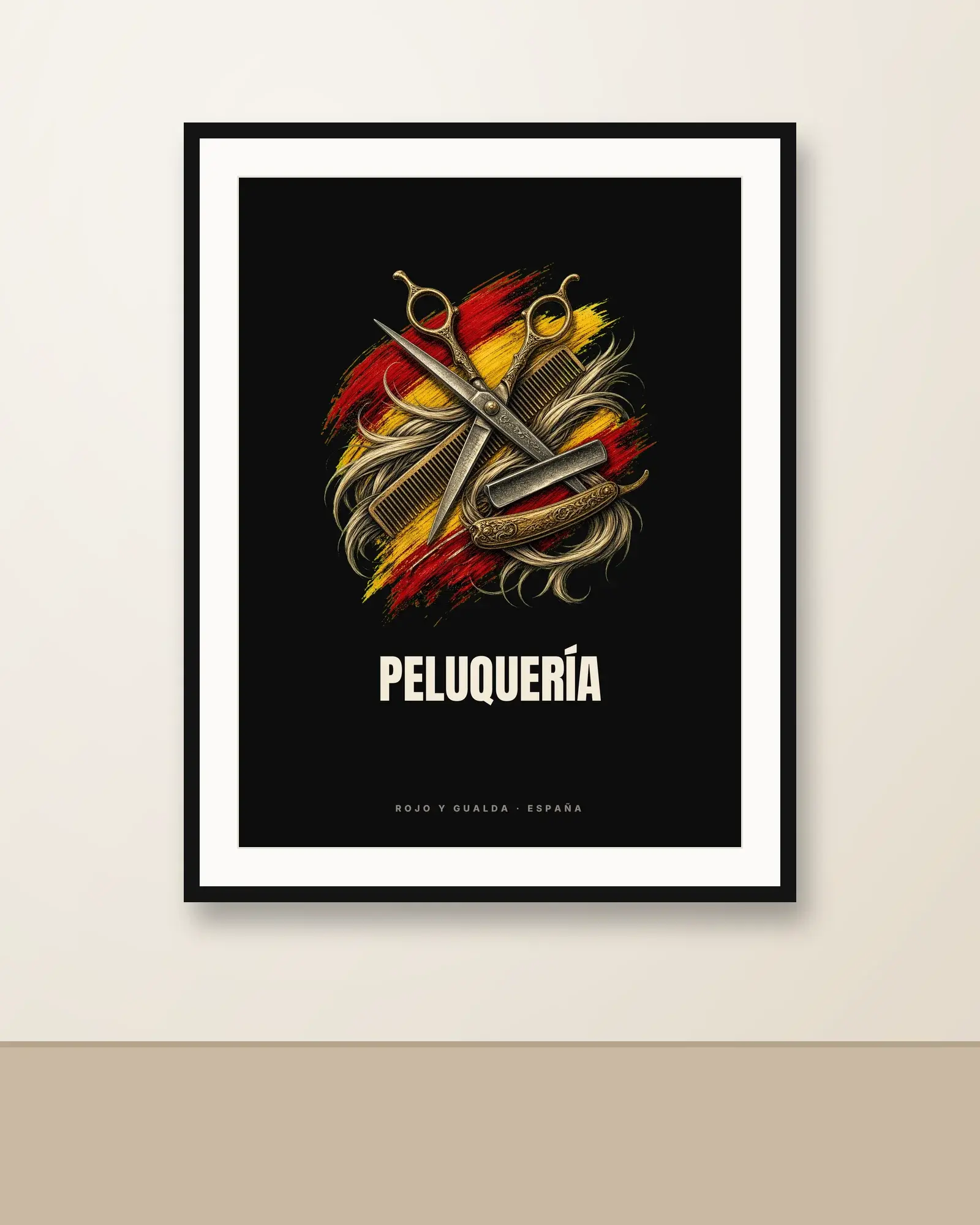 Peluquería · Arte — Póster — en la pared