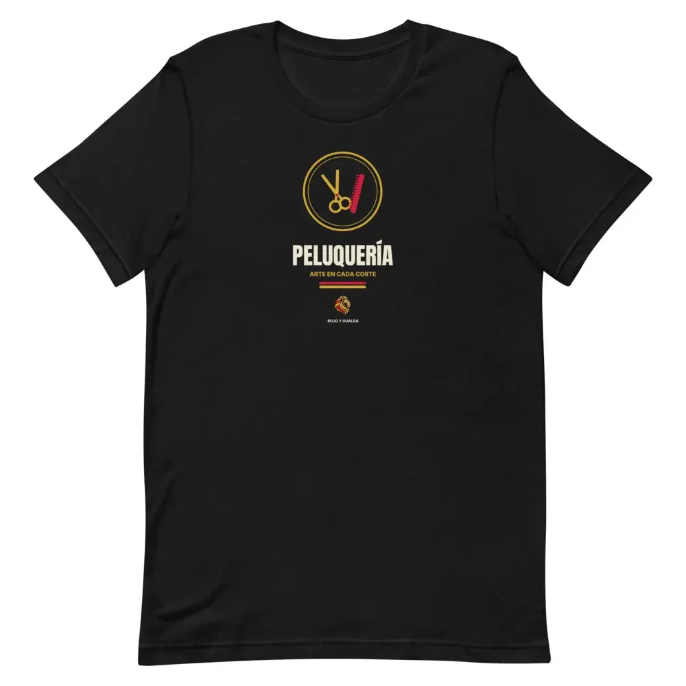 Peluquería — Camiseta — Black — Front