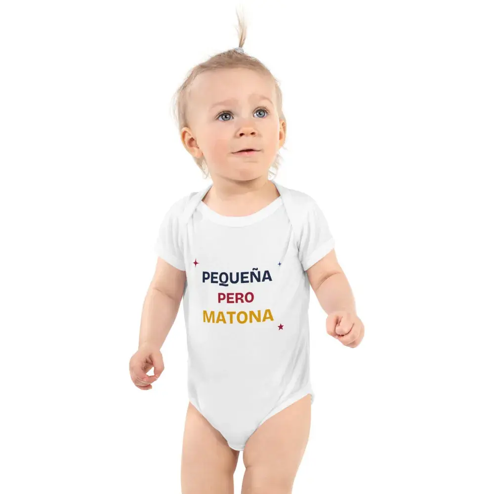 «Pequeña pero matona» — Body de bebé — White