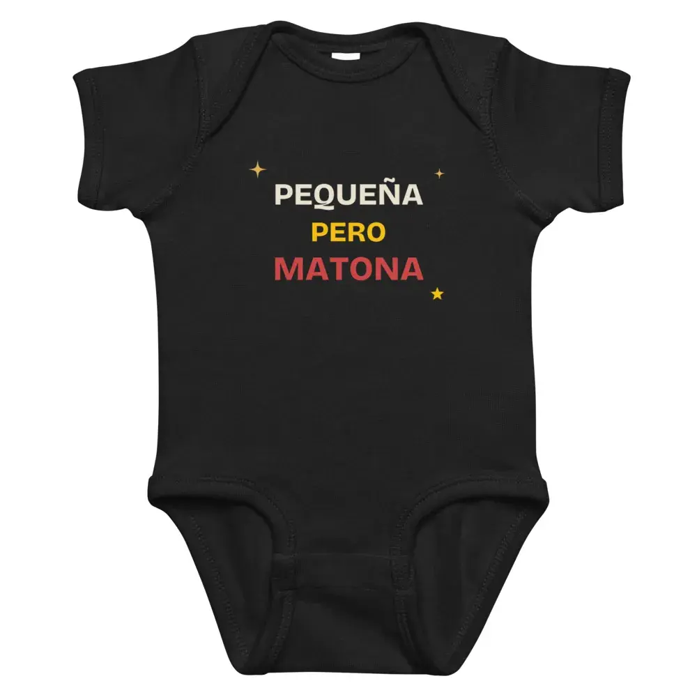«Pequeña pero matona» · Noche — Body de bebé
