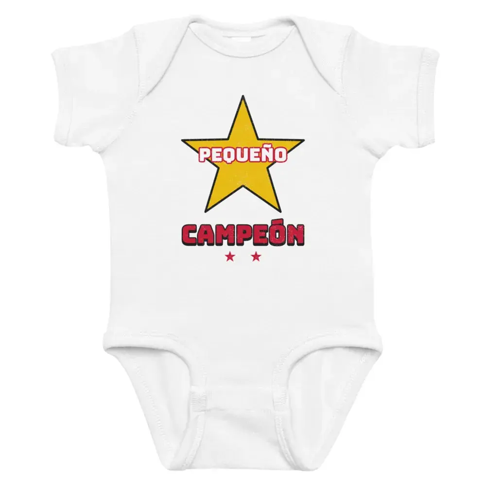 Pequeño Campeón · Día — Body de bebé — White — Front