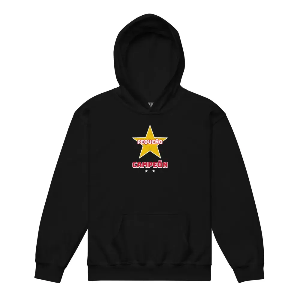 Pequeño Campeón · Noche — Sudadera infantil — Black — Front