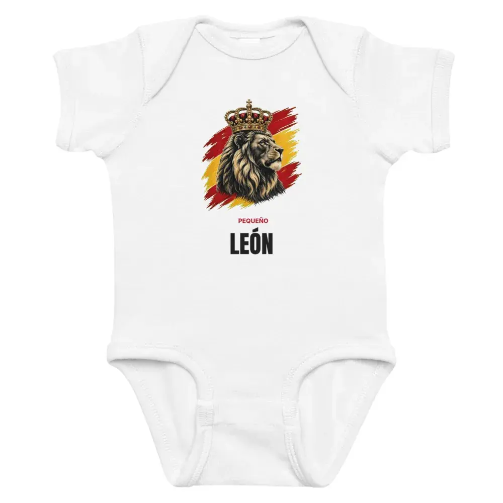Pequeño León — Body de bebé — White — Front