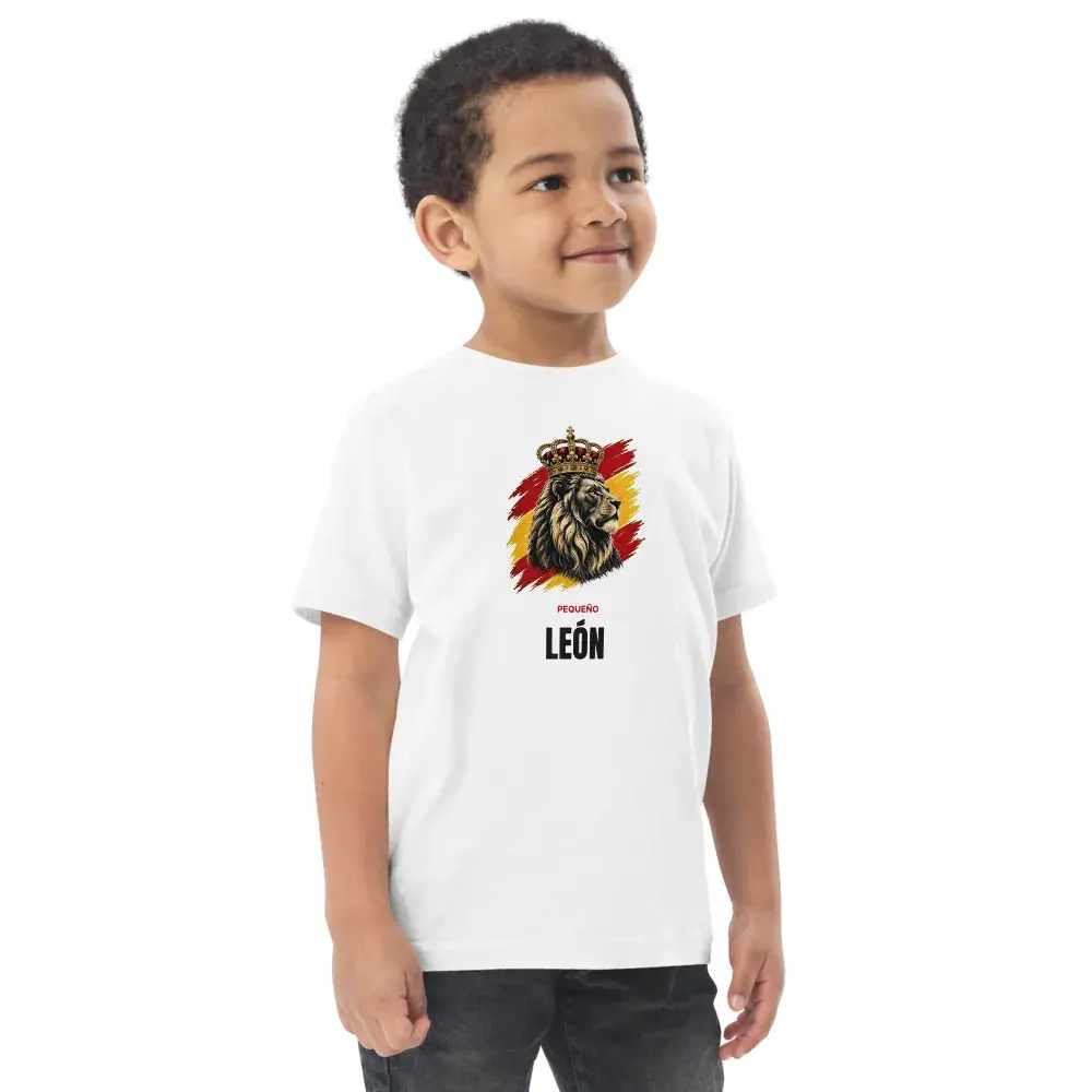 Pequeño León — Camiseta de peque — White — Right Front — niño