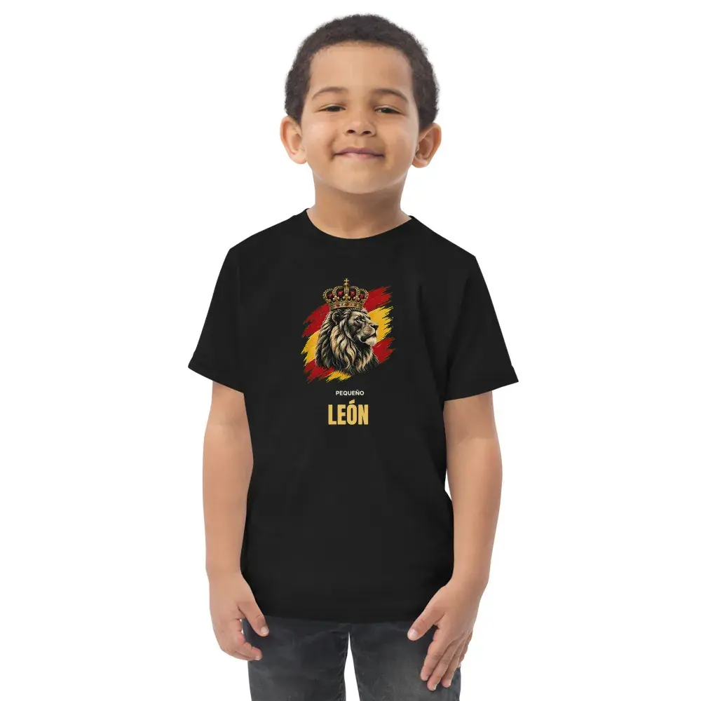 Pequeño León · Noche — Camiseta de peque — Black
