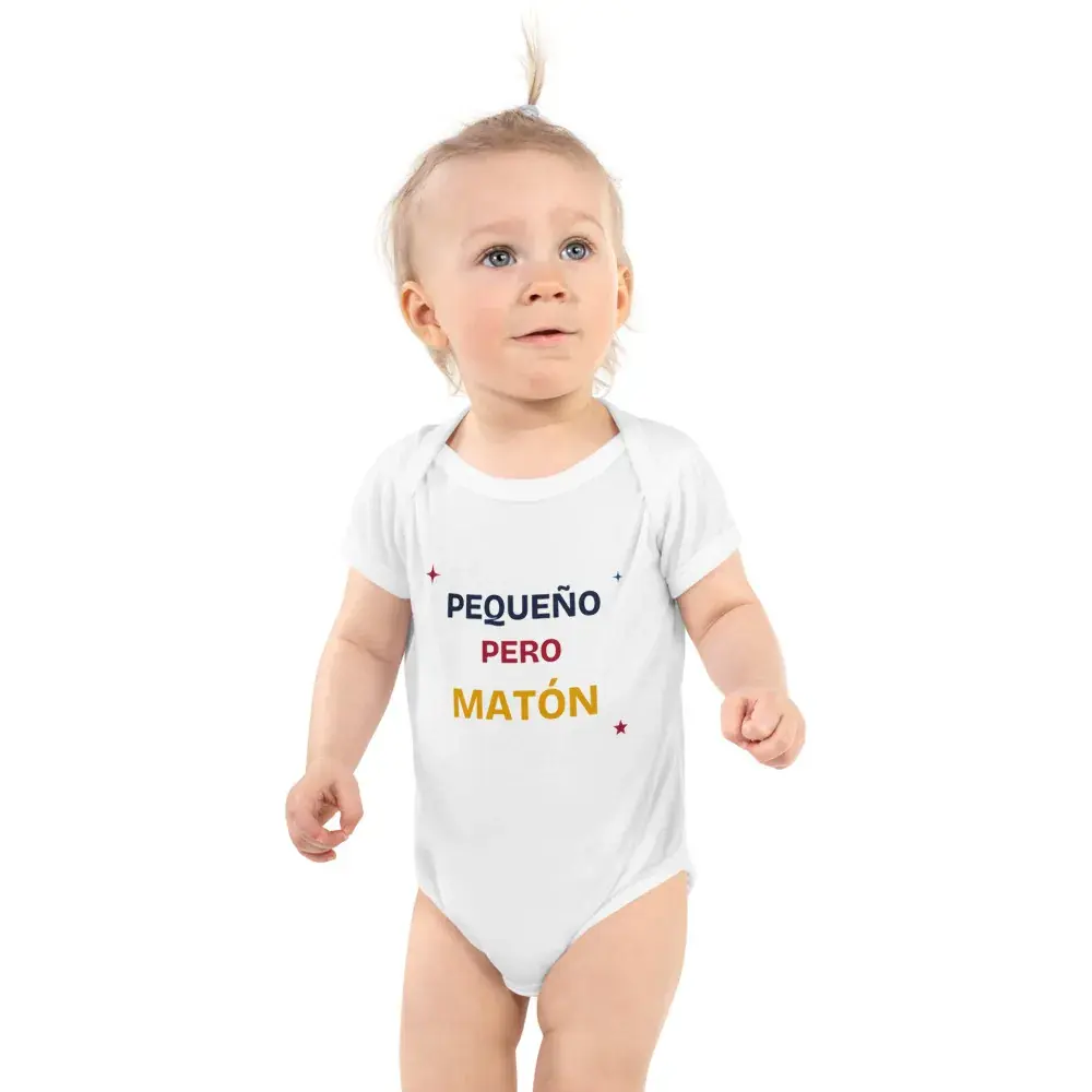 «Pequeño pero matón» — Body de bebé — White