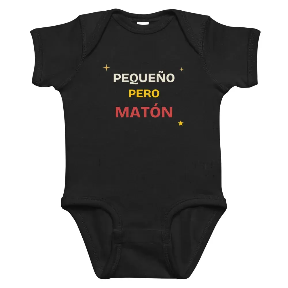 «Pequeño pero matón» · Noche — Body de bebé