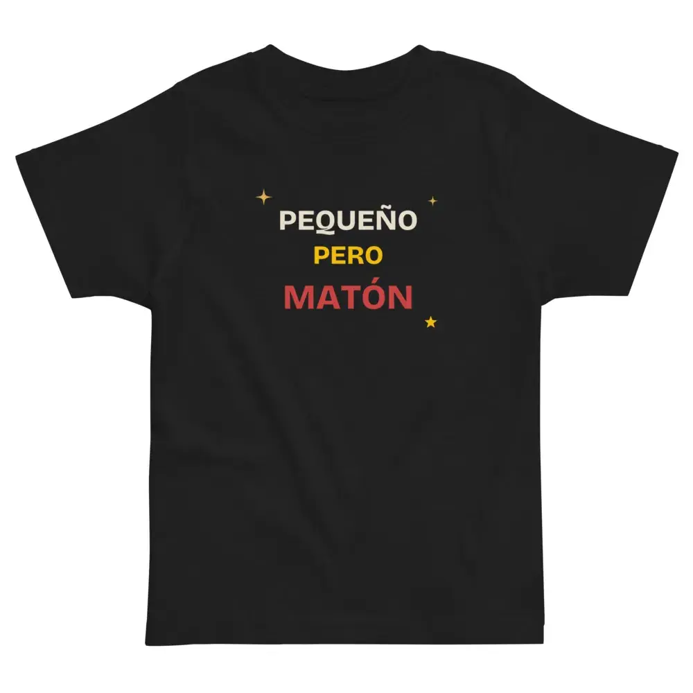«Pequeño pero matón» · Noche — Camiseta de peque