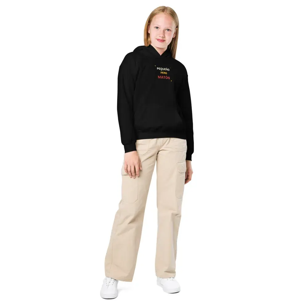 «Pequeño pero matón» · Noche — Sudadera infantil