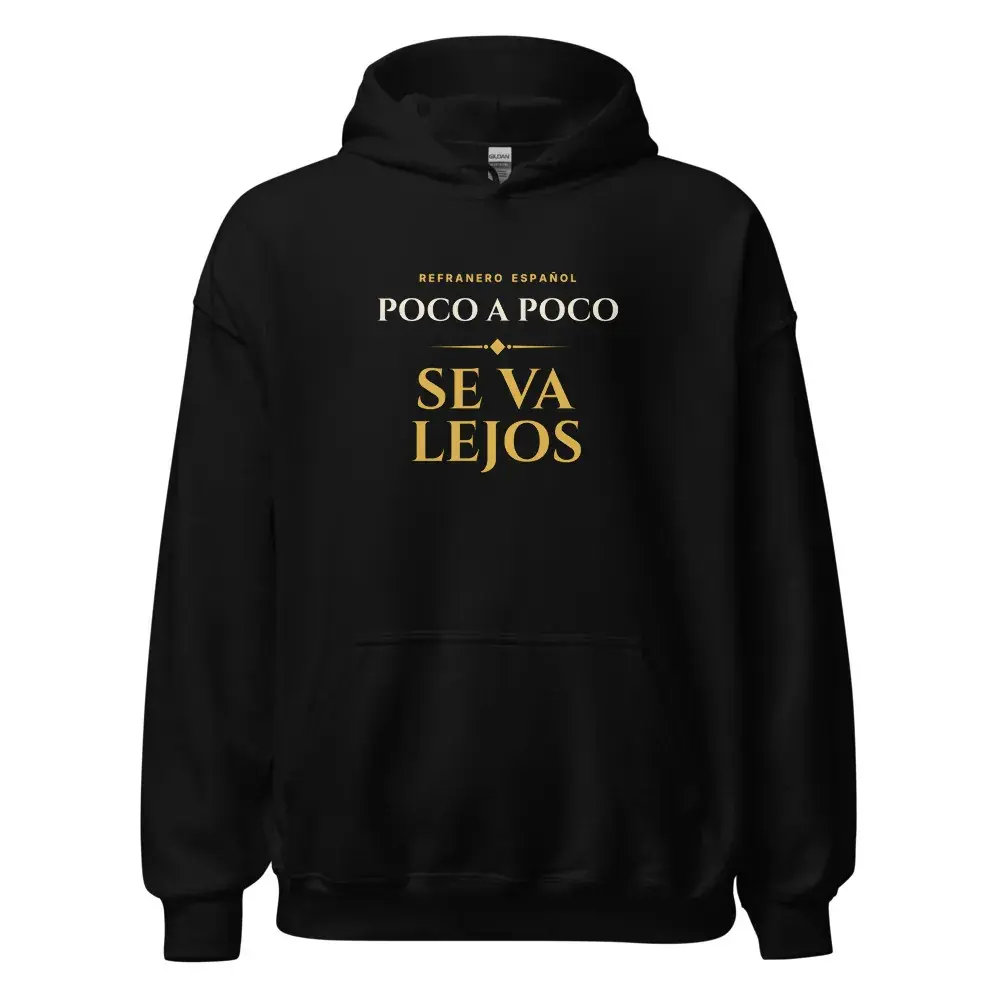 «Poco a poco se va lejos» · Noche — Sudadera con capucha