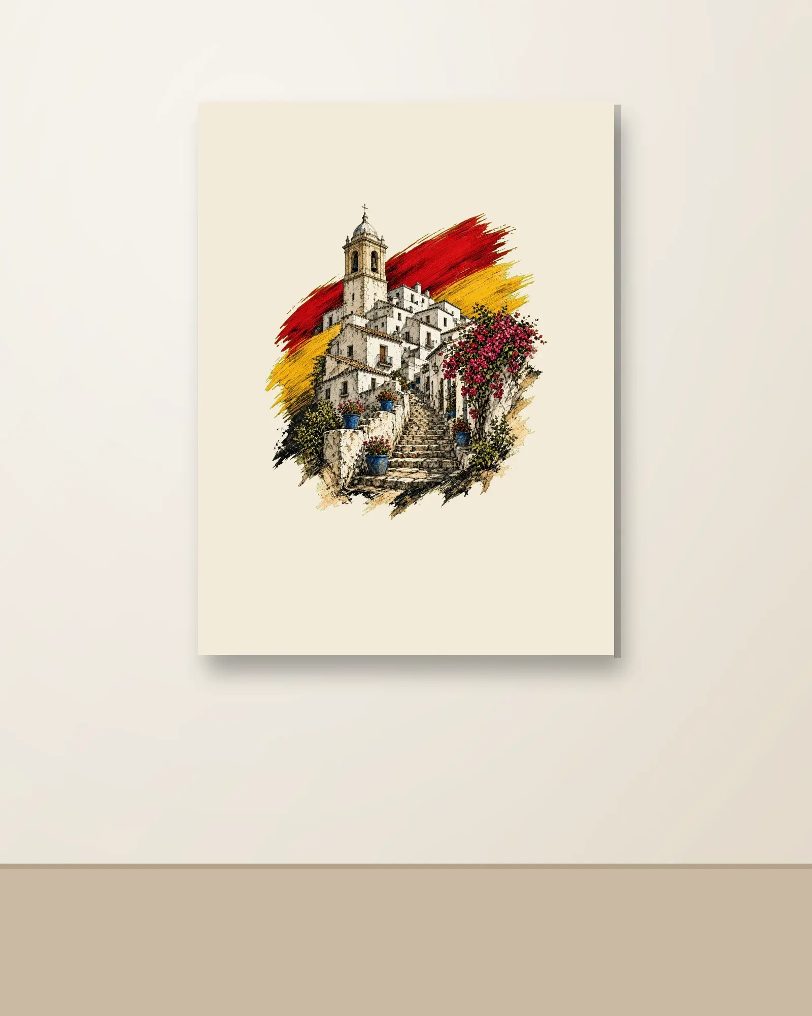 Pueblo Blanco · Arte — Lienzo