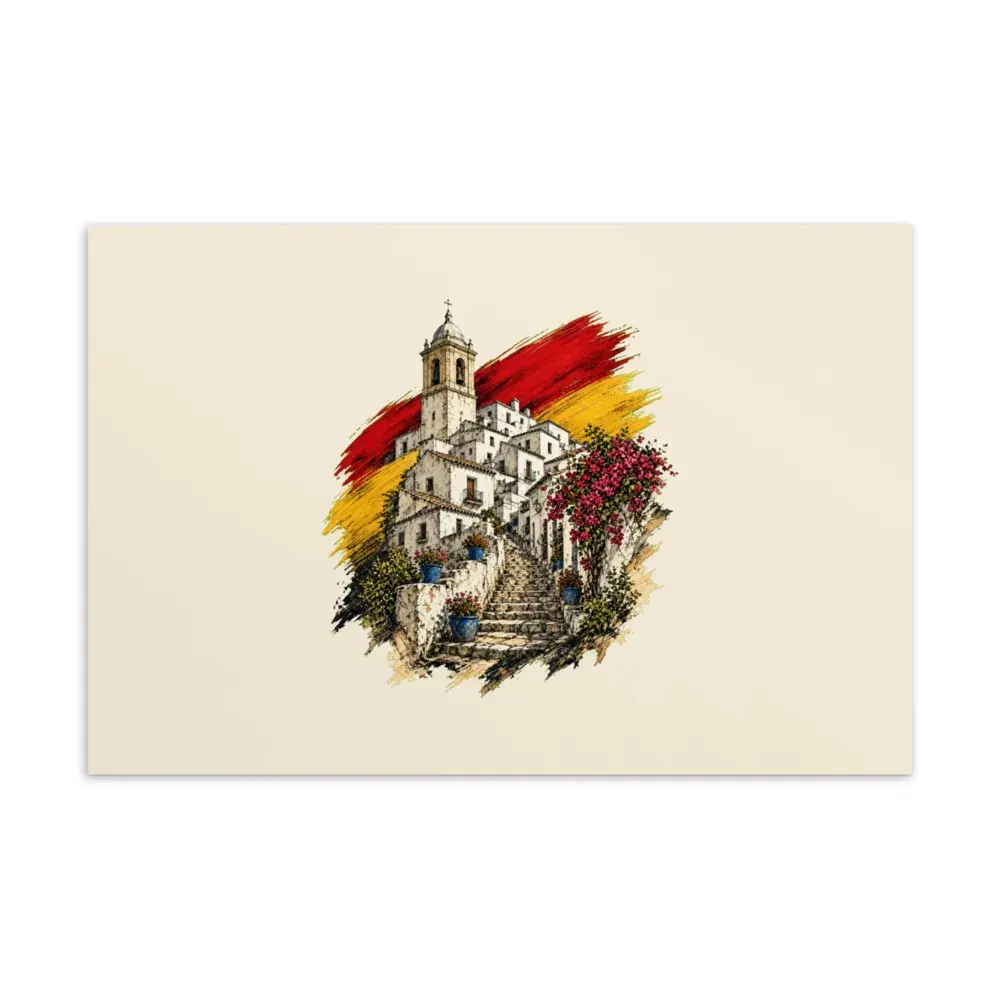 Pueblo Blanco · Arte — Postal