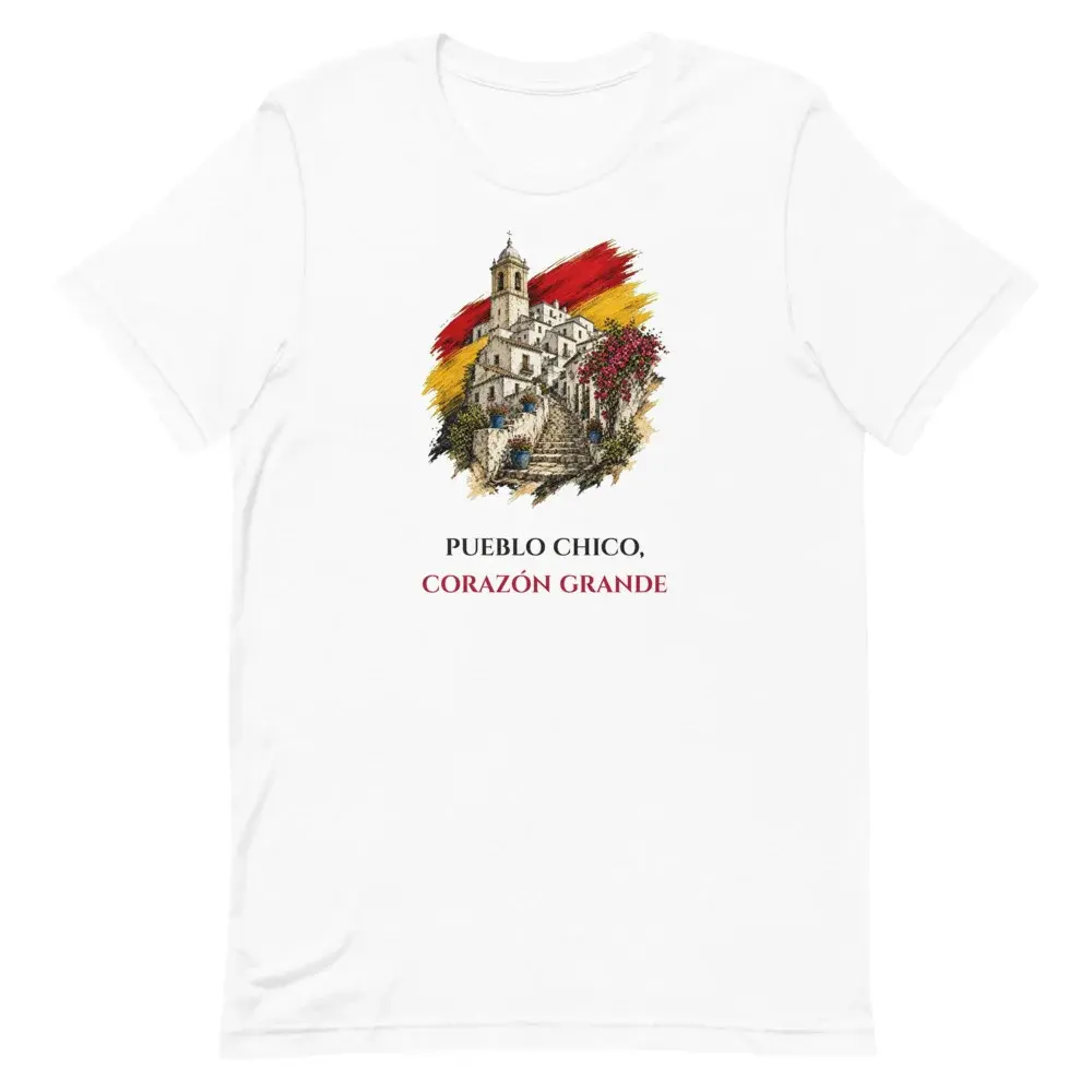 Pueblo Blanco · Frase — Camiseta — White — Front