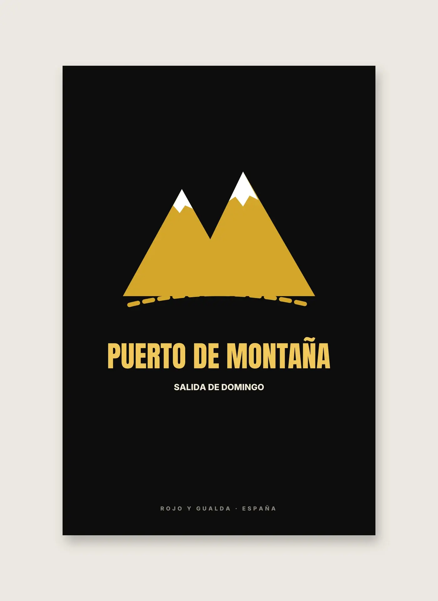 Puerto de Montaña — Lámina enmarcada — detalle