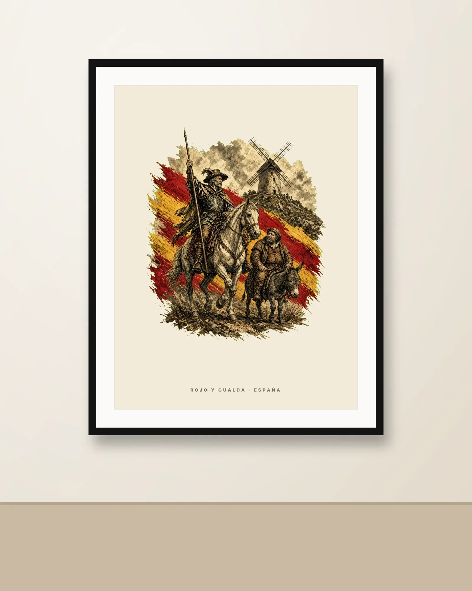 Quijote y Sancho · Arte — Póster