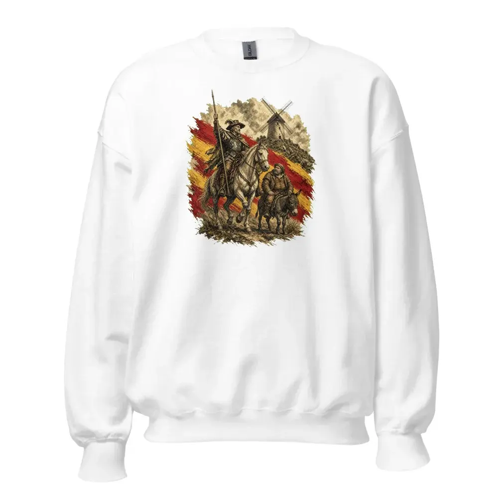 Quijote y Sancho · Arte — Sudadera — White