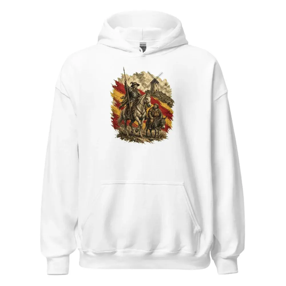 Quijote y Sancho · Arte — Sudadera con capucha — White