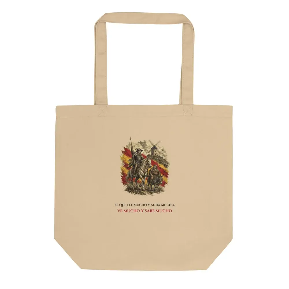 Quijote y Sancho · Frase — Bolsa tote