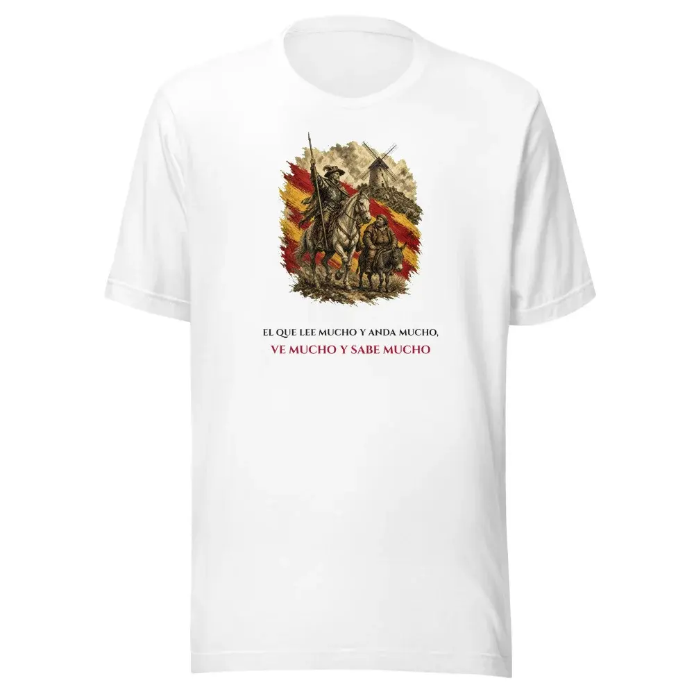 Quijote y Sancho · Frase — Camiseta