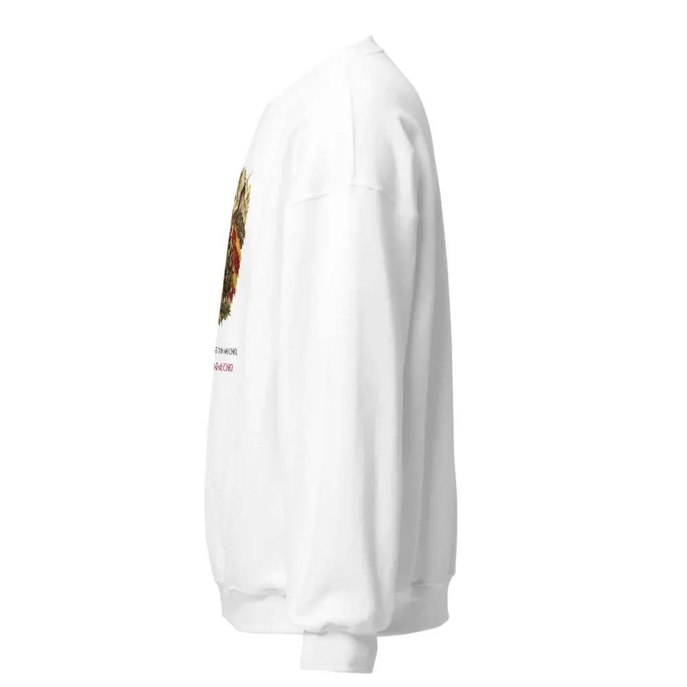 Quijote y Sancho · Frase — Sudadera — White — Left