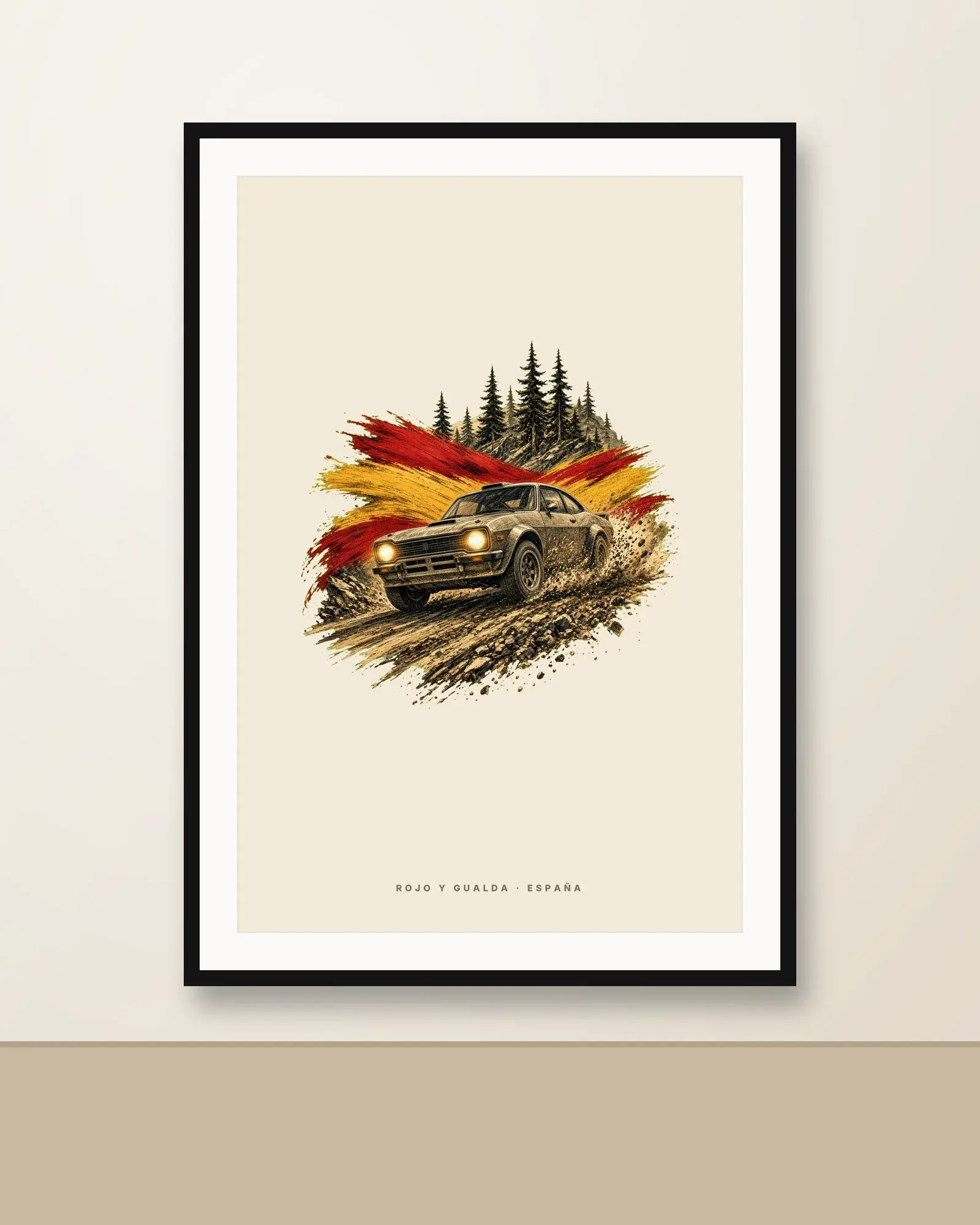 Rally Clásico · Arte — Lámina enmarcada