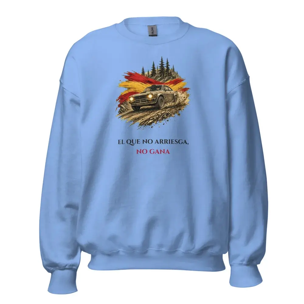 Rally Clásico · Frase — Sudadera — Carolina Blue