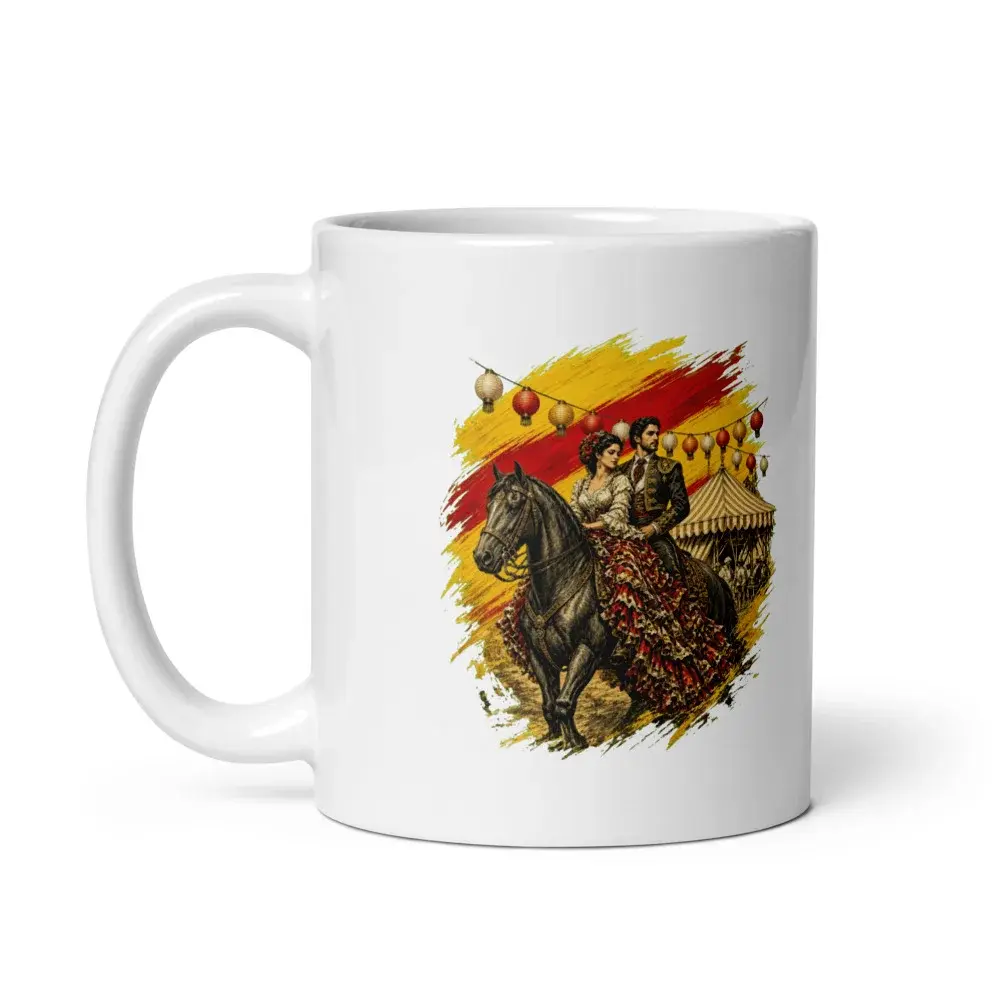 Real de la Feria · Arte — Taza — White — Handle on Left