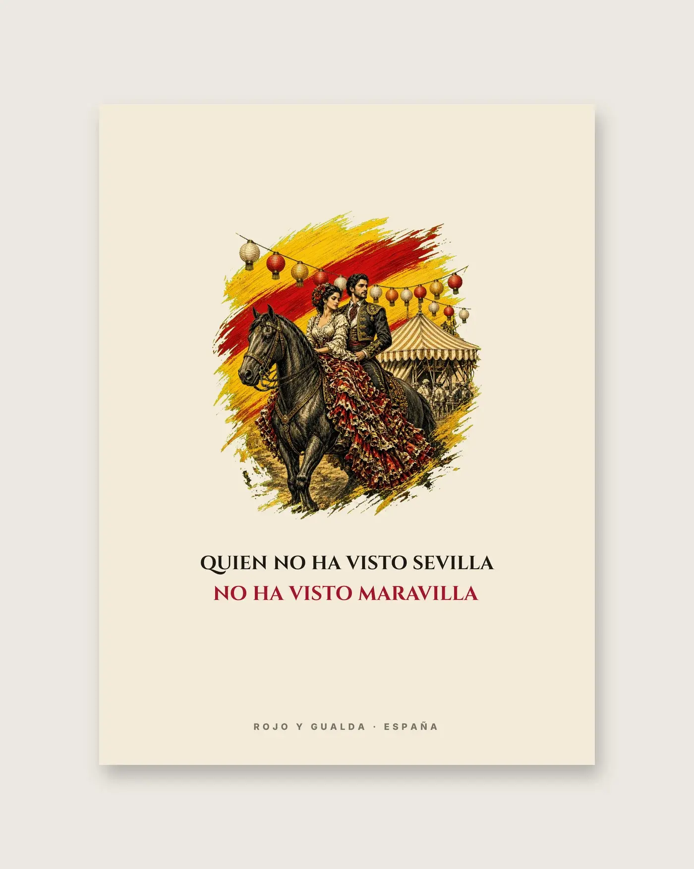 Real de la Feria · Frase — Póster — detalle