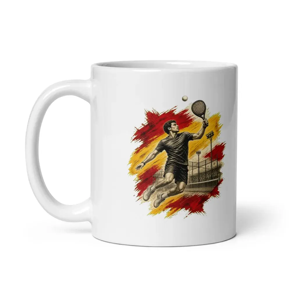 Remate de Pádel · Arte — Taza — White — Handle on Left