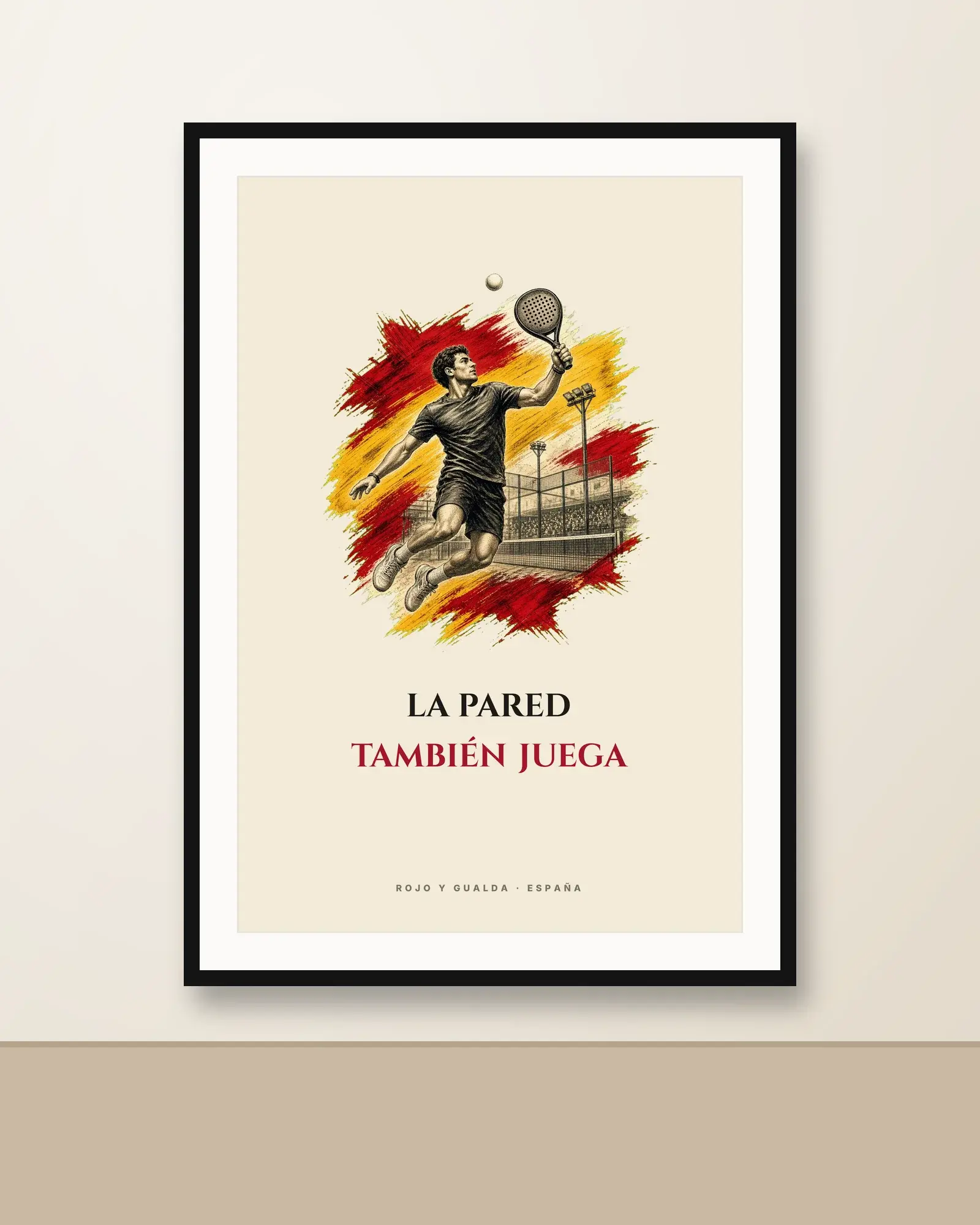 Remate de Pádel · Frase — Lámina enmarcada