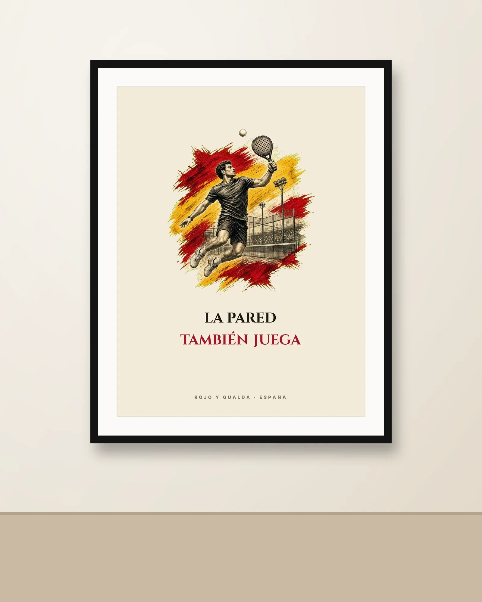 Remate de Pádel · Frase — Póster — en la pared