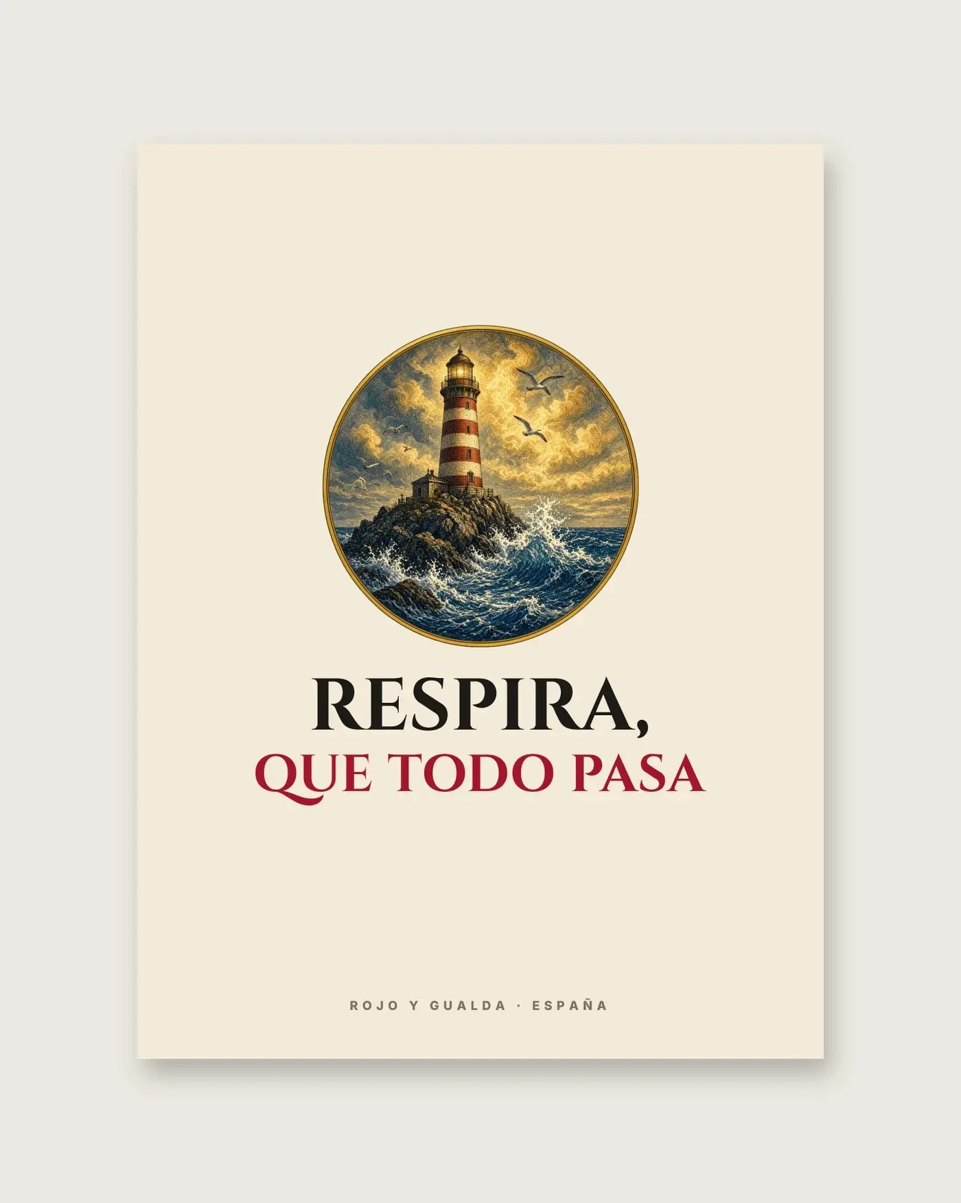 «Respira, que todo pasa» — Póster — detalle