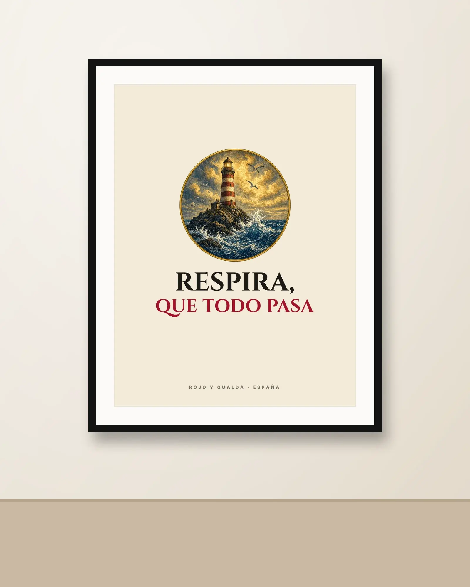 «Respira, que todo pasa» — Póster